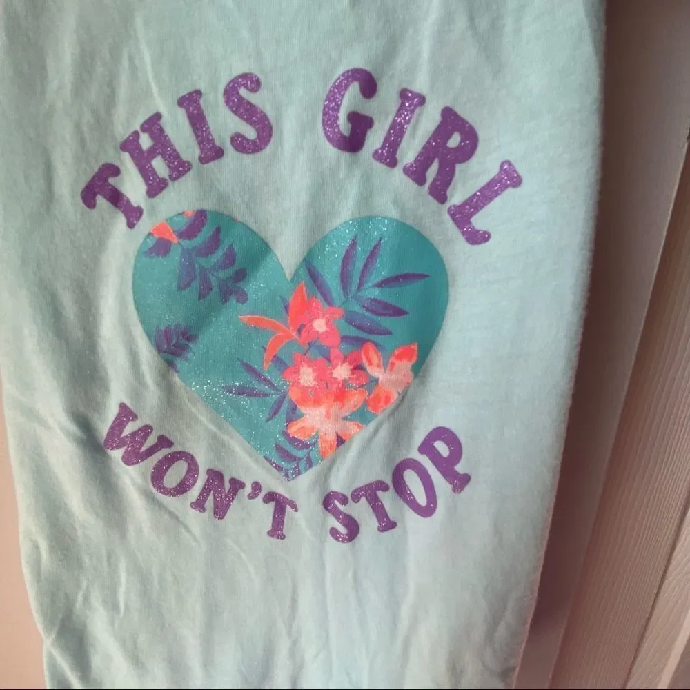 🍭6/$30 Children’s Place Sparkle Heart Graphic Inspirational Tank - S 5/6